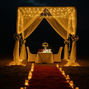 beach decorations in Goa