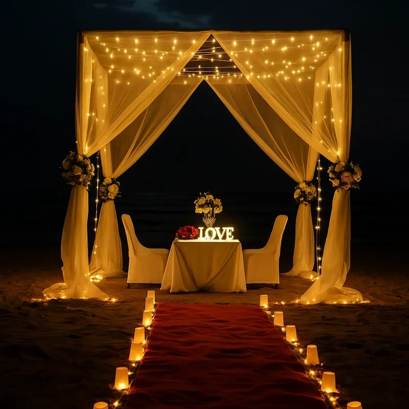 beach decorations in Goa