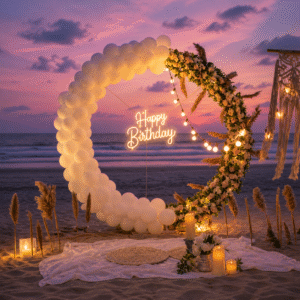 Baby Birthday Beach Ring Setup with Photoshoot - GEP-BABYSHOOT-RING-ST2-14999