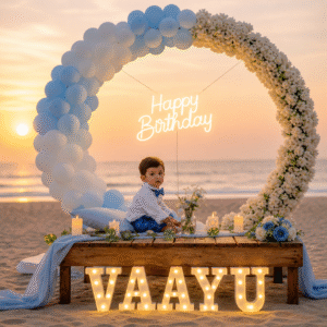 Baby Birthday Beach Ring Setup with Photoshoot - GEP-BABYSHOOT-RING-ST1-14999